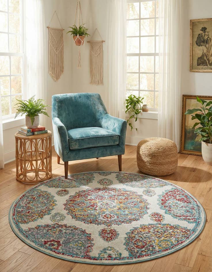 Detail image of  3' 3 x 3' 3 Paragon Round Rug