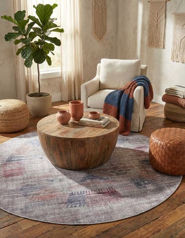 7' 10 x 7' 10 Washable Sisu Round Rug