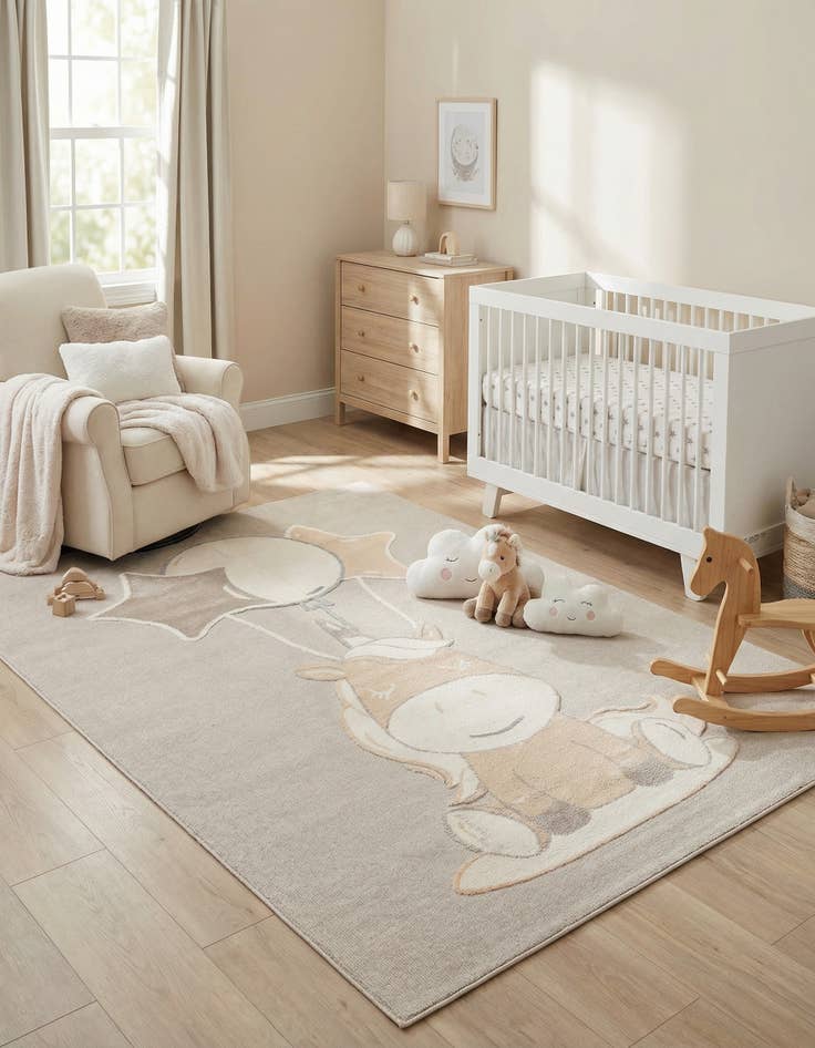 Detail image of 9' x 12' Whimsy Kids Rug