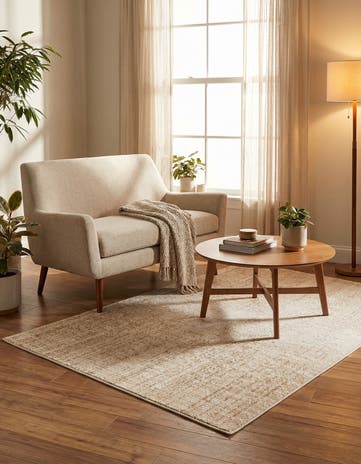 Ivory Gemstone Rug