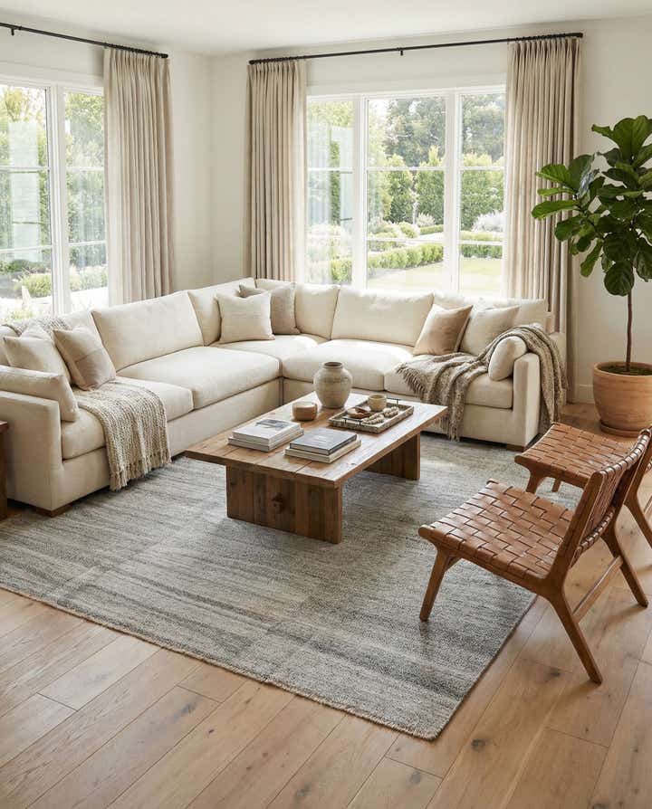8' 1 x 9' 8 Hand Woven Kilim Modern Wool Rug