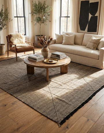 8' 5 x 9' 5 Hand Knotted Moroccan Wool Rug