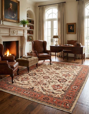 5' 7 x 8' Hand Knotted Ariana Ziegler Oriental Rug