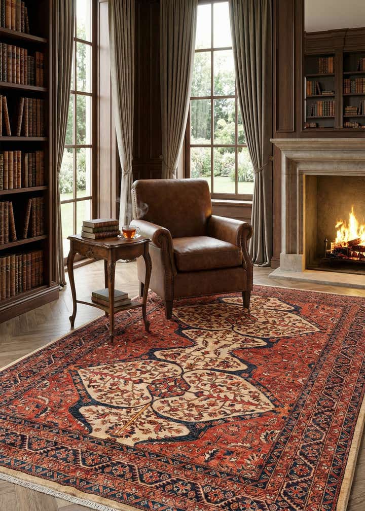 5' 6 x 7' 8 Hand Knotted Ariana Ziegler Oriental Rug