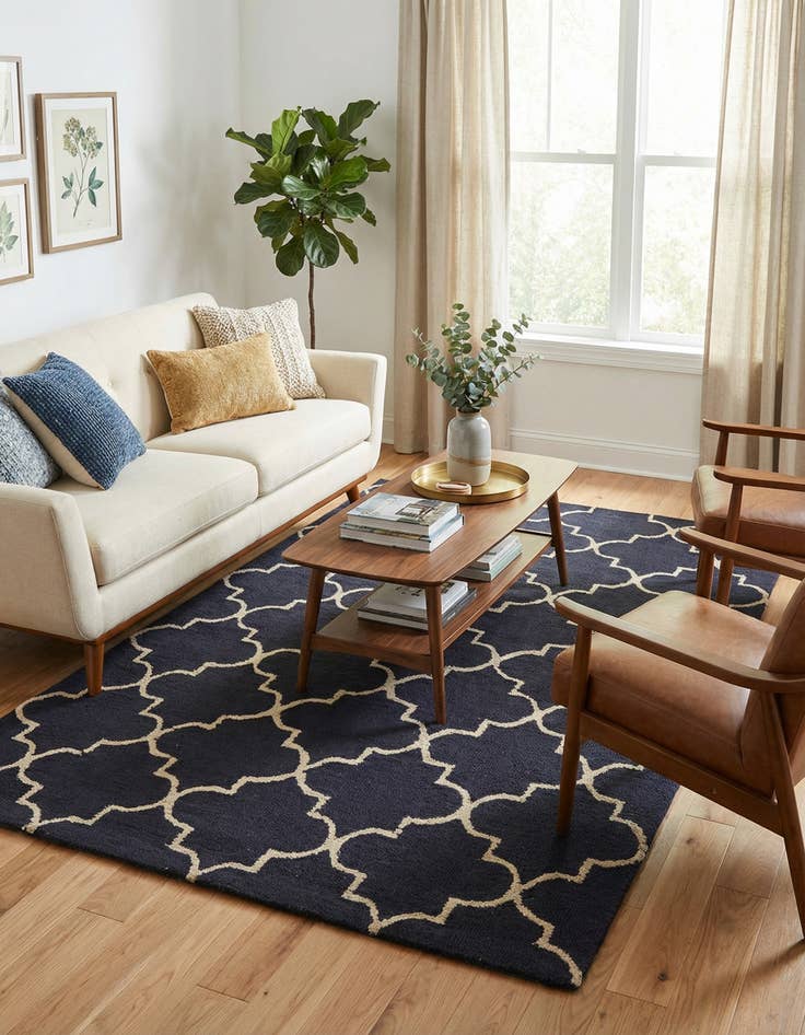 Detail image of 5' 2 x 8' Luna Wool Rug