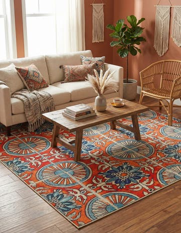 7' x 10' Washable Hyacinth Rug
