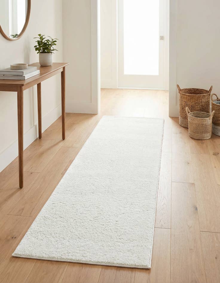 Detail image of  2' 2 x 6' 7 Solid Frieze Runner Rug