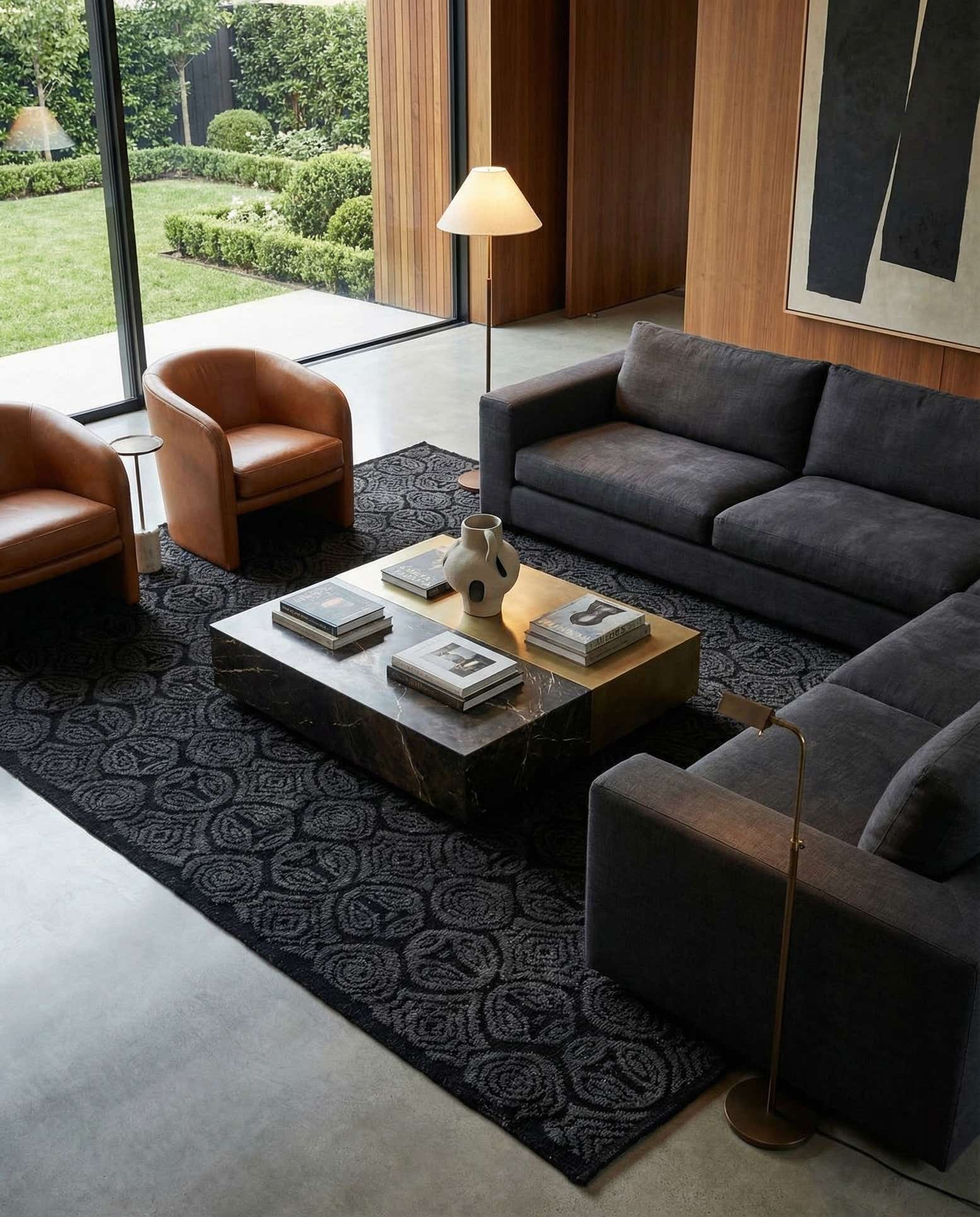 9' 7 x 12' 10 Hand Knotted Darya Wool Rug