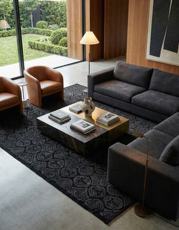 9' 7 x 12' 10 Hand Knotted Darya Wool Rug