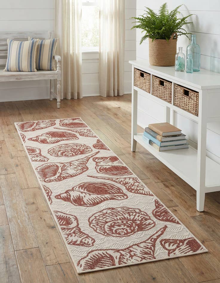 Detail image of 2' x 8'  Washable Coastal Indoor / Outdoor Runner Rug