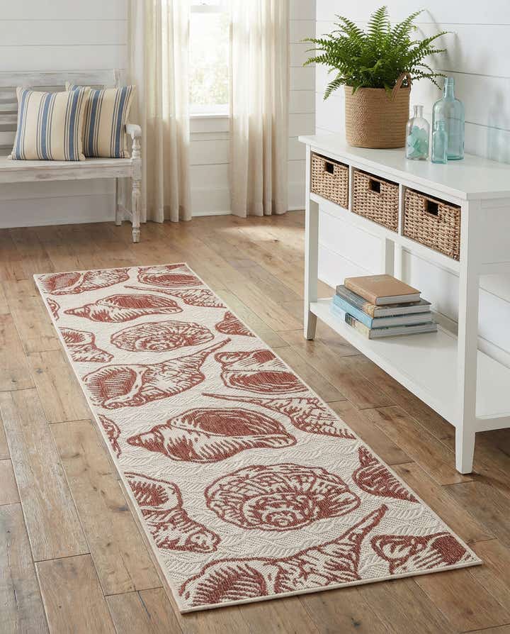 2' x 8' Easy-Clean Coastal Indoor / Outdoor Runner Rug