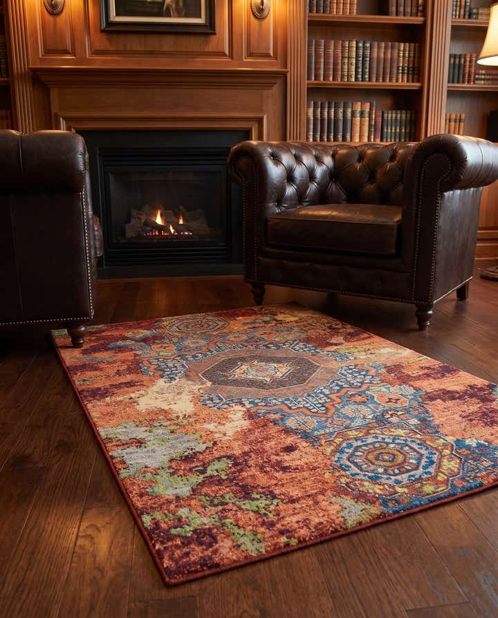 90cm x 120cm anudado a mano Mamluk Ziegler Alfombra