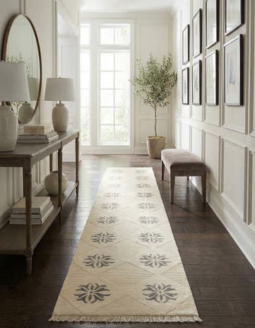 2' 7 x 13' 1 Hand Knotted Darya Wool Runner Rug