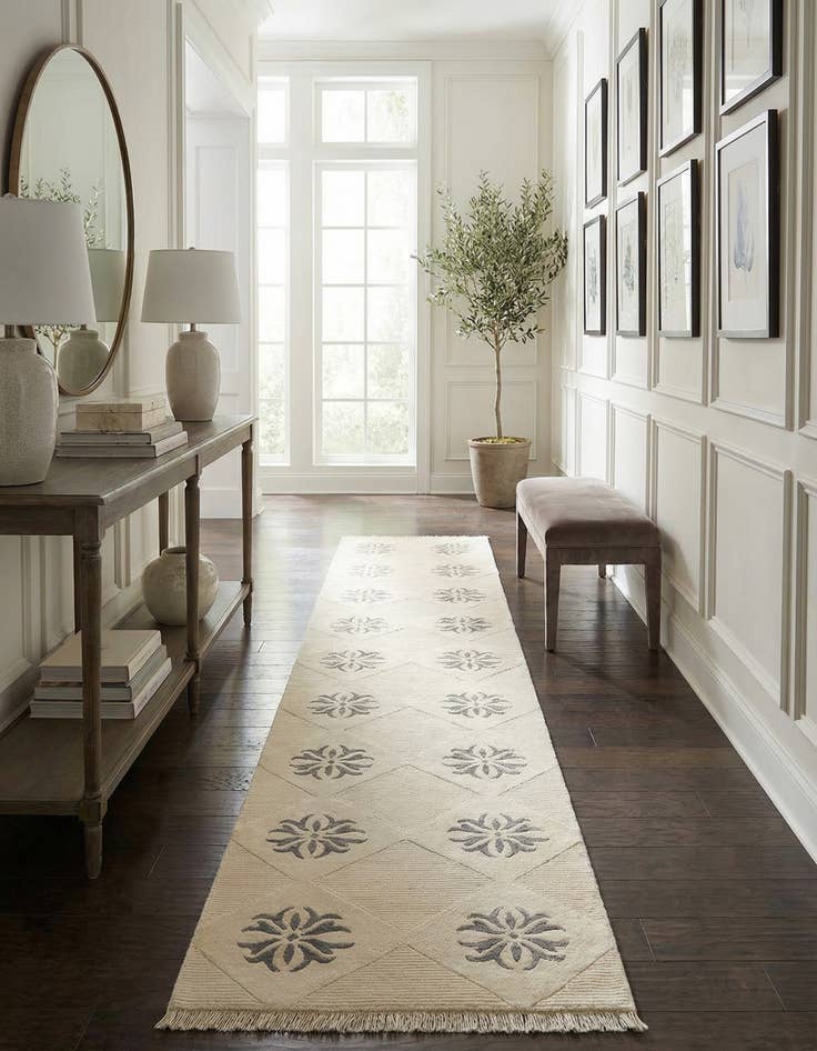 Detail image of  2' 7 x 13' 1  Hand Knotted Darya Wool Runner Rug