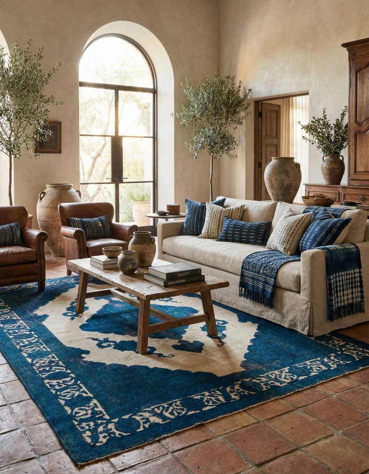 Detail image of 8' x 11' 2  Hand Knotted Ultra Vintage Persian Wool Rug