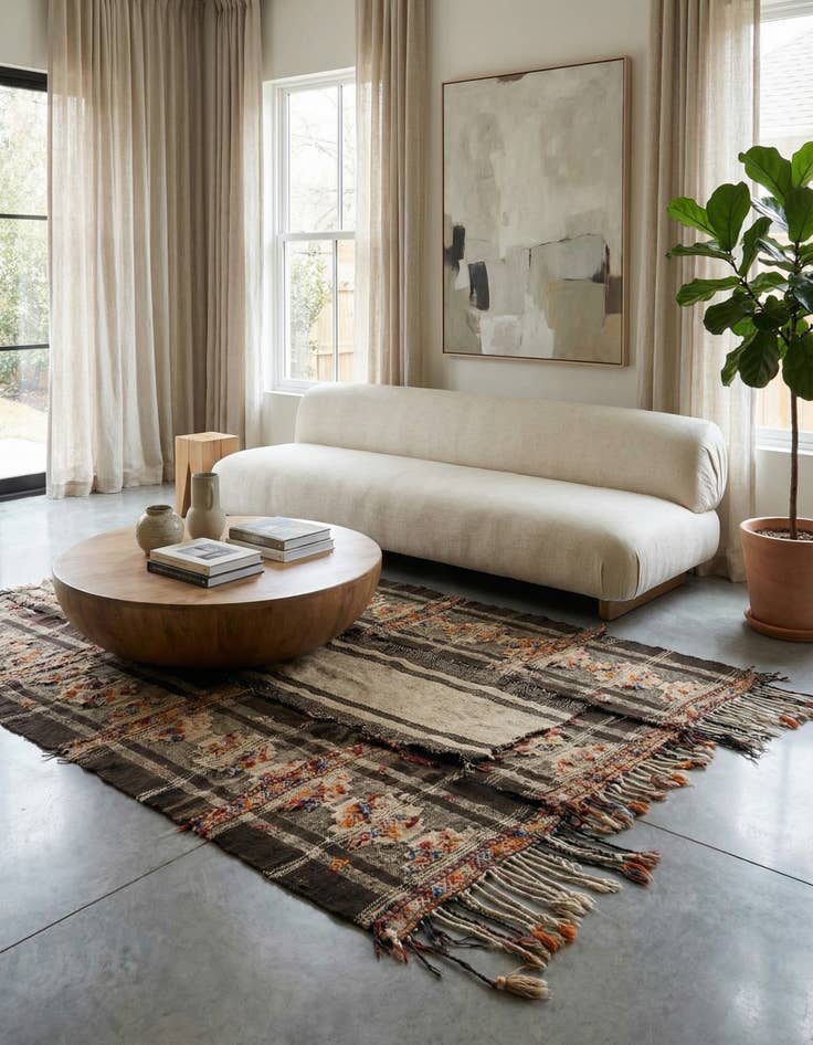 Detail image of 5' 3 x 5' 7 Kilim Square Rug