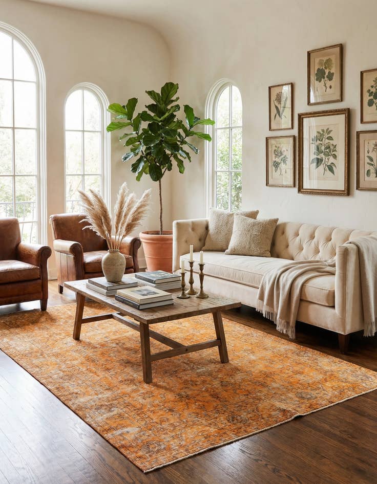 Detail image of 5' 1 x 8' 4 Ultra Vintage Wool Rug