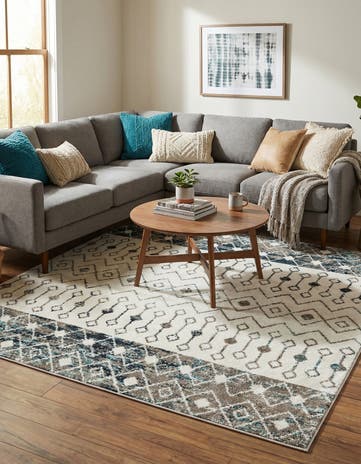 6' x 6' Moroccan Trellis Square Rug