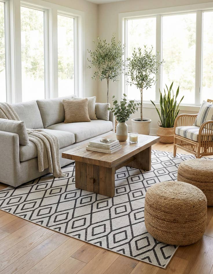 Detail image of 7' x 10' Easy-Clean Jill Zarin Turks and Caicos Indoor / Outdoor Rug