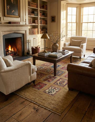 4' x 6' 2 Hand Knotted Ariana Ziegler Rug
