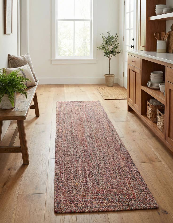 Detail image of 2' x 8'  Hand Woven Eco Verse   Washable Indoor / Outdoor Runner Rug