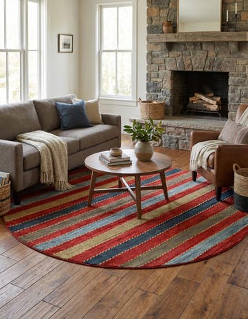 Kashkuli Gabbeh Round Rug