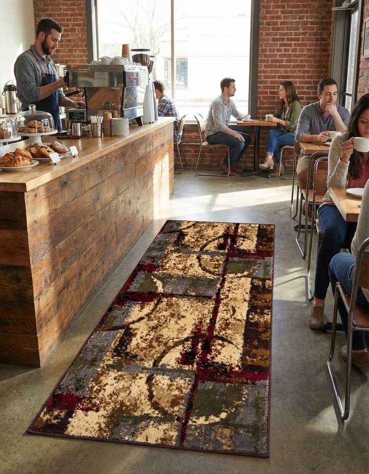 Detail image of 2' x 4' Coffee Shop Runner Rug