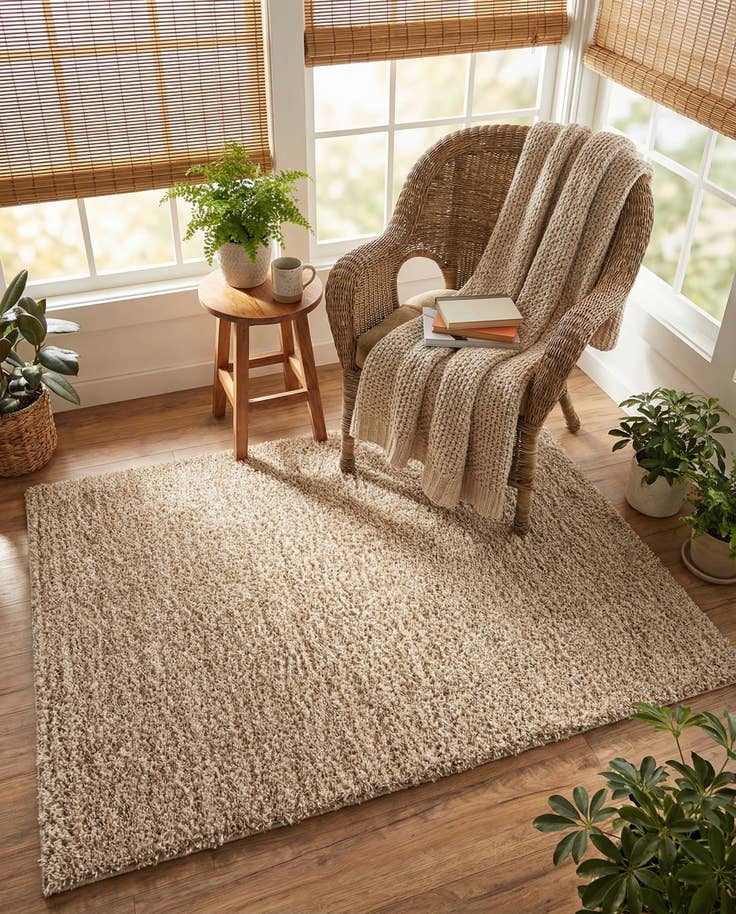 Detail image of 4' x 6' Zermatt Shag Rug