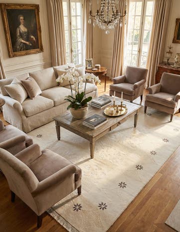 5' 7 x 8' Hand Knotted Darya Wool Rug