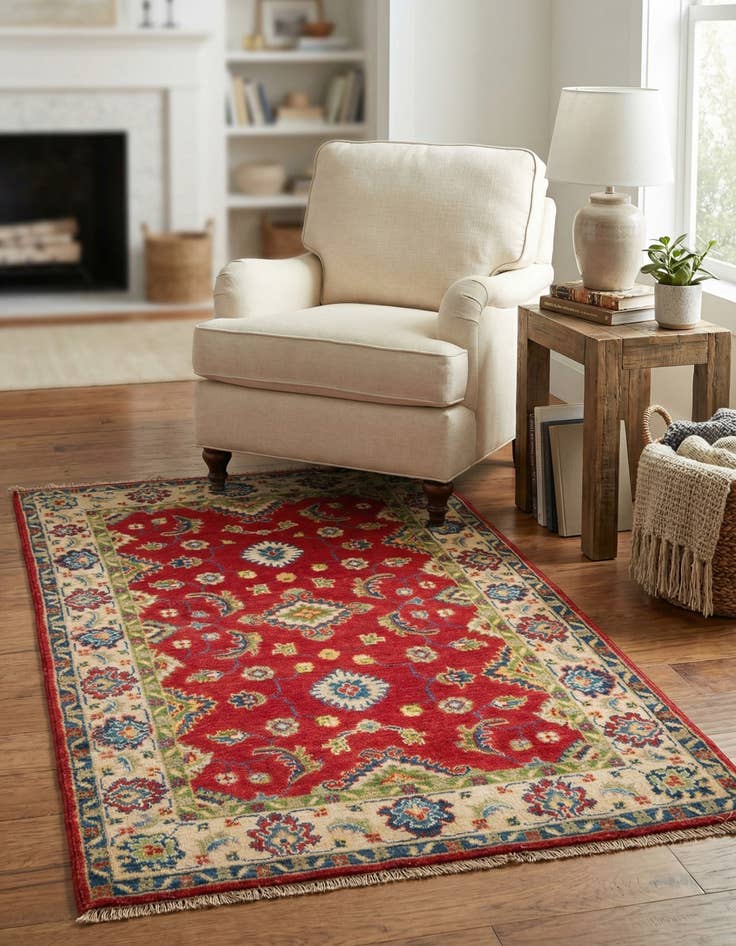 Detail image of 3' x 5' 2  Hand Knotted Kazak Rug