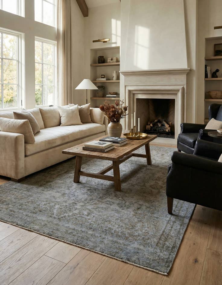 Detail image of 7' 3 x 10' 8  Hand Knotted Ultra Vintage Persian Wool Rug