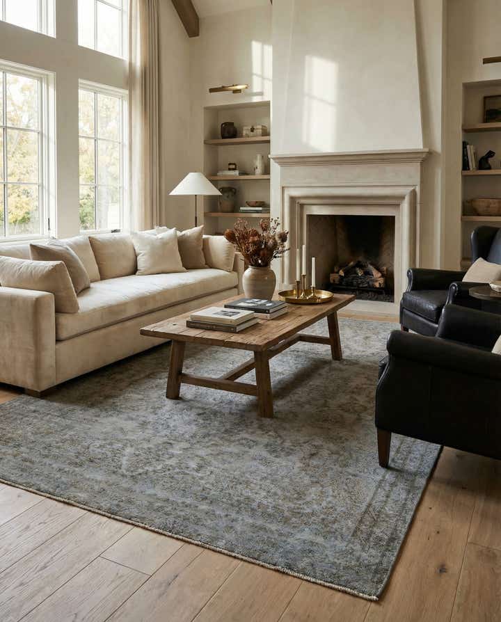 7' 3 x 10' 8 Hand Knotted Ultra Vintage Persian Wool Rug