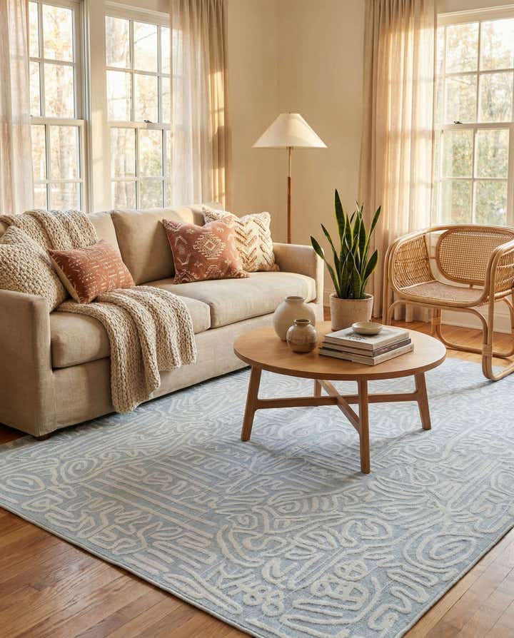 6' x 9' Washable Timeless Rug