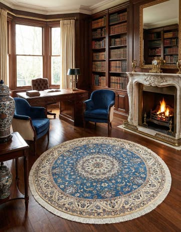 6' 11 x 6' 11 Nain Round Rug