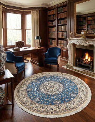6' 11 x 6' 11 Nain Round Rug
