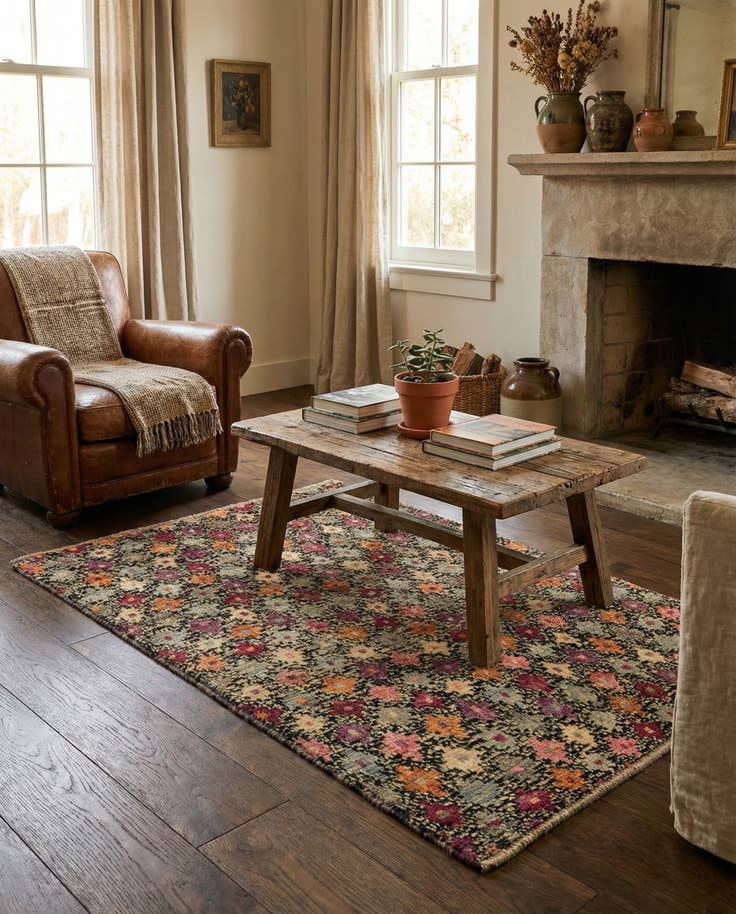 Detail image of 2' 9 x 4' Hand Knotted Balouch Wool Rug