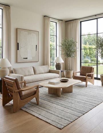 8' x 9' 5 Hand Woven Kilim Modern Wool Rug