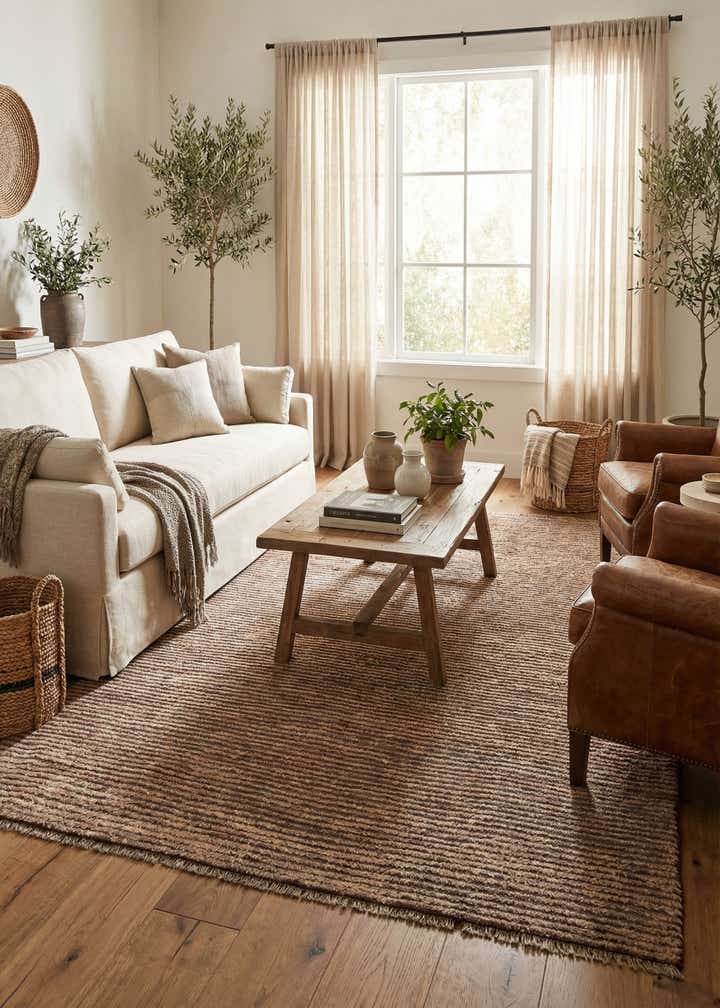 5' 5 x 7' 9 Hand Knotted Moroccan Wool Rug