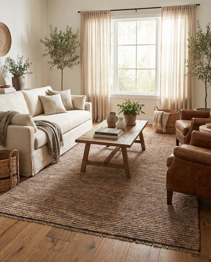 Detail image of 5' 5 x 7' 9 Hand Knotted Moroccan Wool Rug