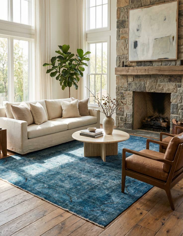 Detail image of 7' 8 x 11' 1  Hand Knotted Ultra Vintage Persian Wool Rug