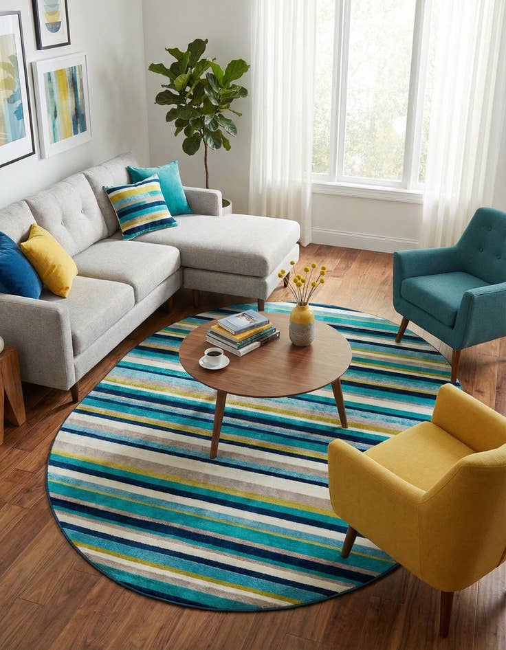 Detail image of  7' 10 x 10' Azalea Oval Rug