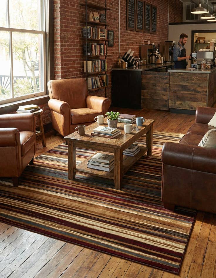 Detail image of 9' x 12' Coffee Shop Rug