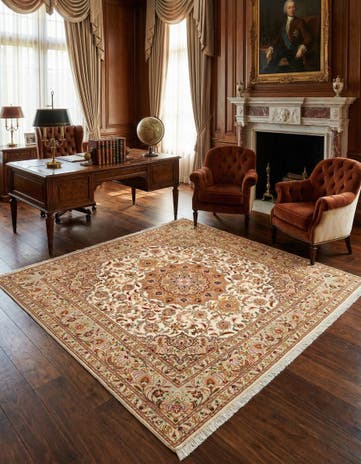 6' 6 x 6' 7 Tabriz Square Rug