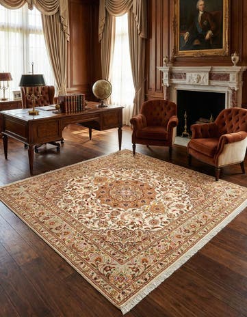 6' 6 x 6' 7 Tabriz Square Rug
