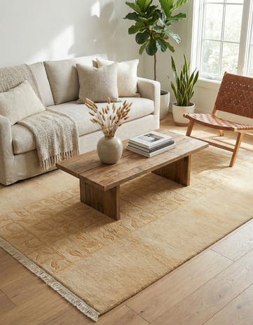 4' 1 x 5' 10 Hand Knotted Nepal Wool Rug