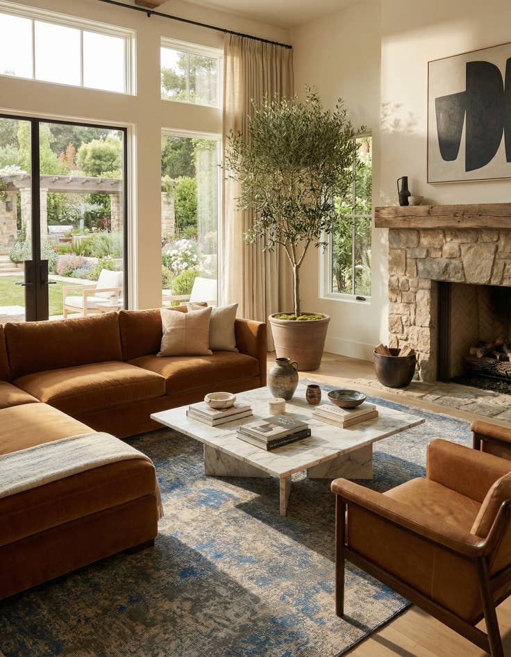 Detail image of 6' x 8' 9  Hand Knotted Ultra Vintage Persian Wool Rug