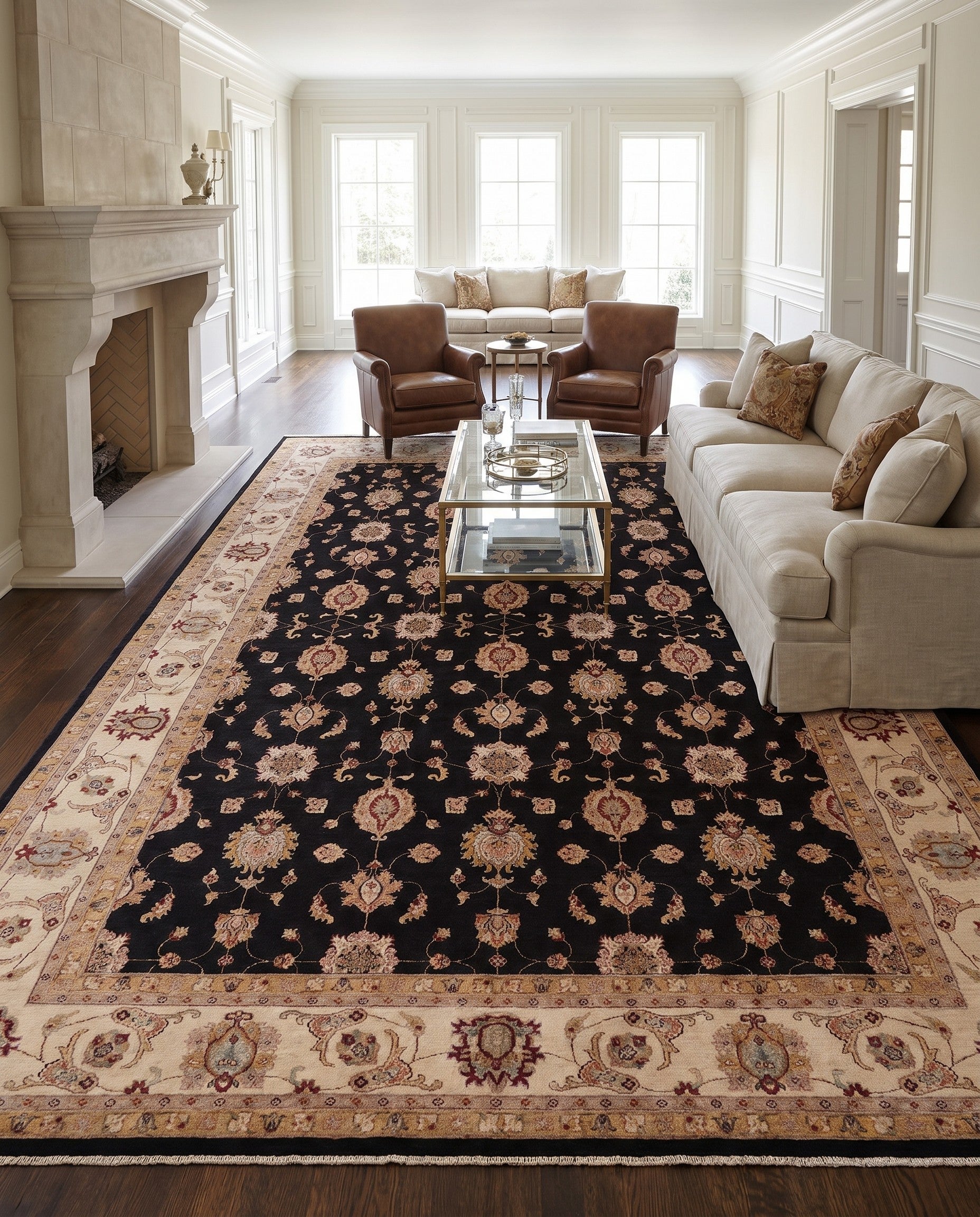 9' 10 x 13' 3 Hand Knotted Ziegler Rug