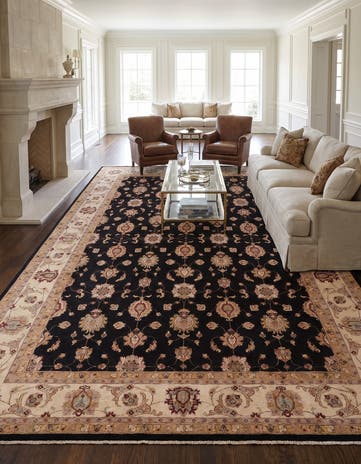 9' 10 x 13' 3 Hand Knotted Ziegler Rug