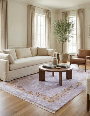 5' 8 x 8' Hand Knotted Darya Wool Rug