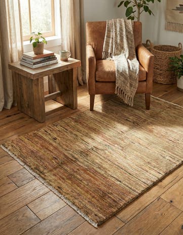 3' 2 x 4' 7 Hand Knotted Kashkuli Gabbeh Wool Rug